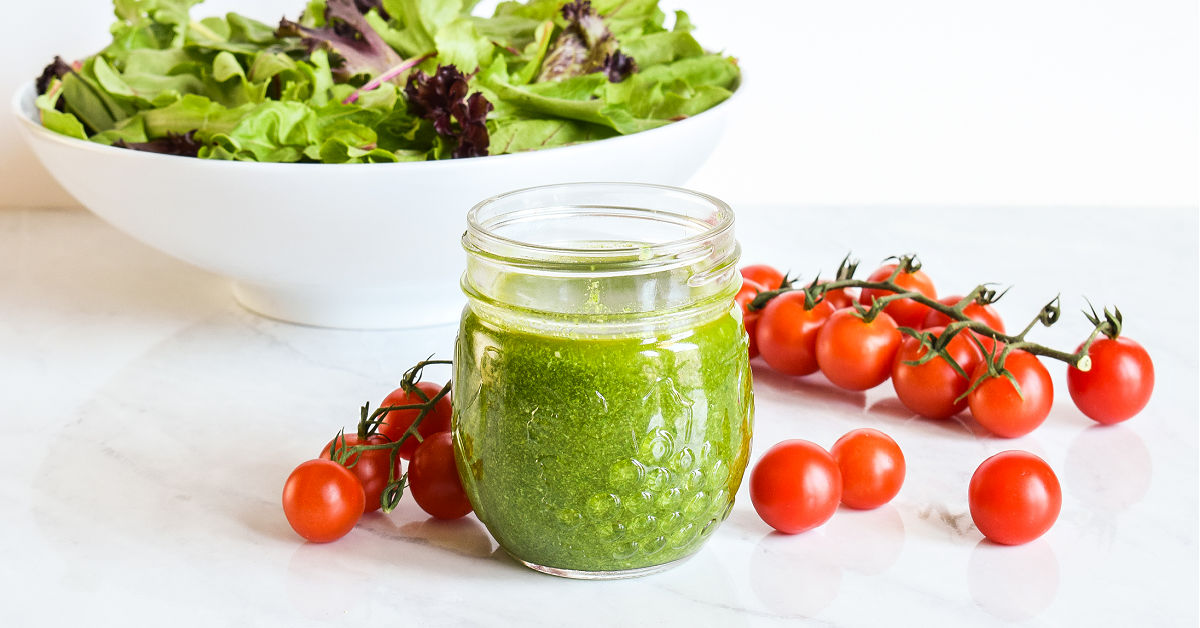 Brighten Your Meals: Make Easy Pesto Dressing in Minutes